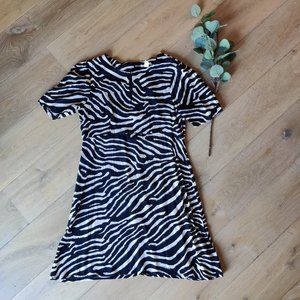 Zebra Print H&M Fit+Flare Dress